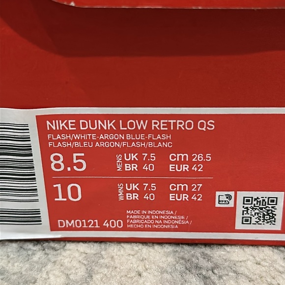 Men’s Nike Dunk Low Argon Blue Size 8.5 - Picture 2 of 8